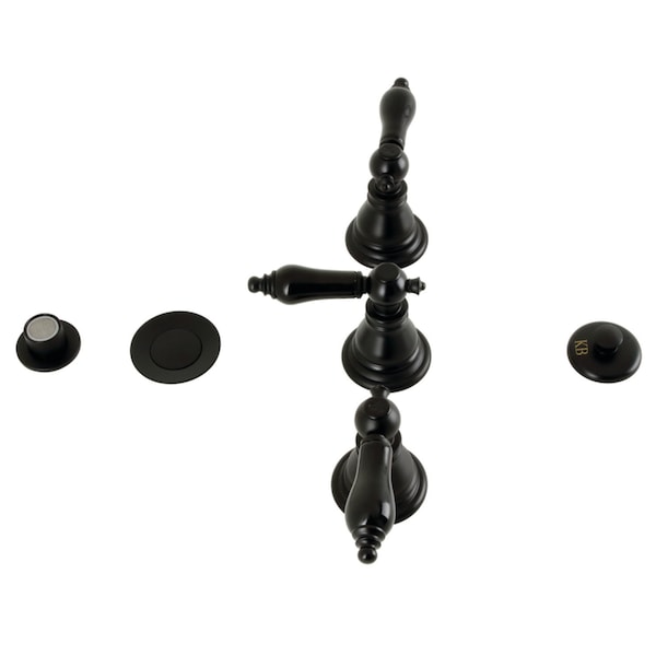 ThreeHandle Bidet Faucet, Matte Black